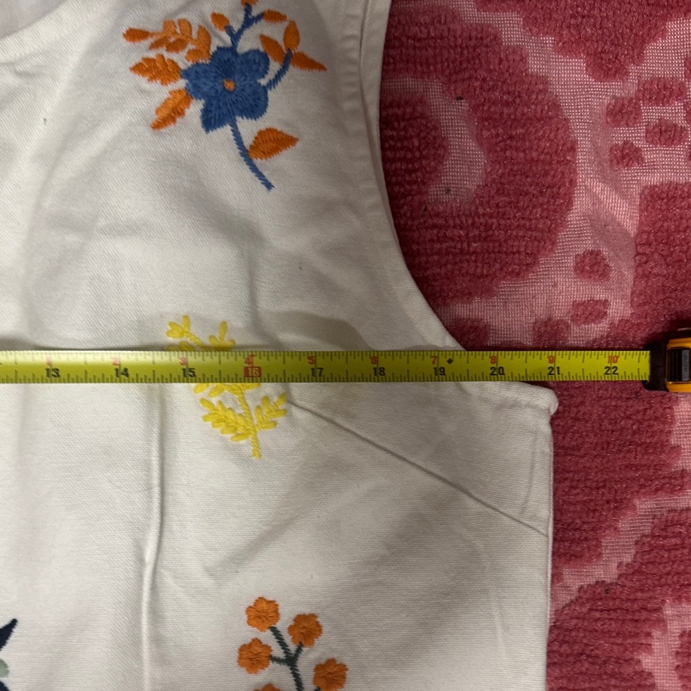 Roller Rabbit White Dress with Colorful Floral Embroidery - Picture 10 of 12